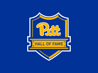 Pitt Hall of Fame Logo - Unused acc halloffame ibeam logo panthers pitt pittsburgh shield steel