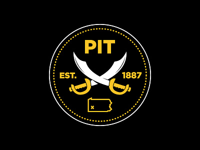 1887 Cutlass - Design Detail baseball logo pennsylvania pirate pirates pittsburgh sports swords