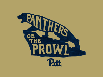 Panthers on the Prowl - Unused acc animal football logo panther panthers pitt pittsburgh statue