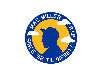 Mac Miller Tribute - Pitt Basketball artist basketball clouds logo macmiller miller music pittsburgh rap rip