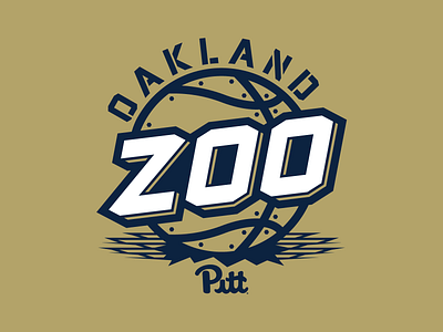 Oakland Zoo basketball college court h2p logo oakland panther panthers pitt pittsburgh rivet sports sportslogo steel zoo
