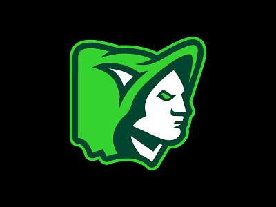 Aurora Greenmen Athletic Identity baseball elf logo ohio sports