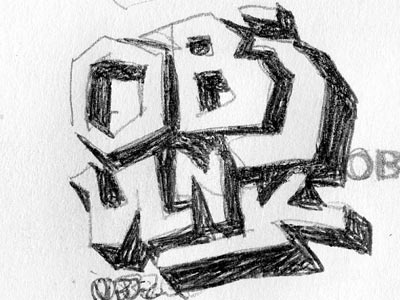 OBJECT UNKNOWN logo sketch lettering logo sketchbook typography