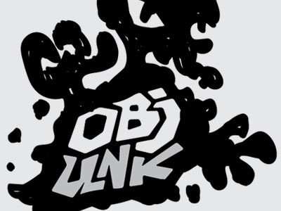 OBJUNK character doodle blob character logo sketchbook