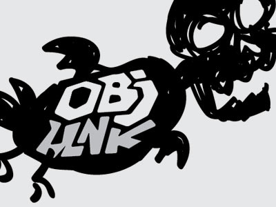 OBJUNK character doodle character chicken logo sketchbook skull