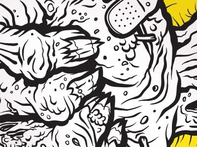 Zombie Hand detail gross hand jason gammon monster object unknown vector zombie