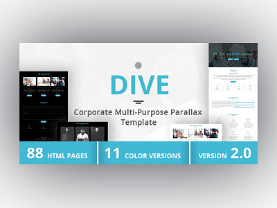 DIVE - Corporate Multi-Purpose Parallax Template