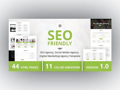 SEO Friendly - SEO Agency, Social Media Agency Template