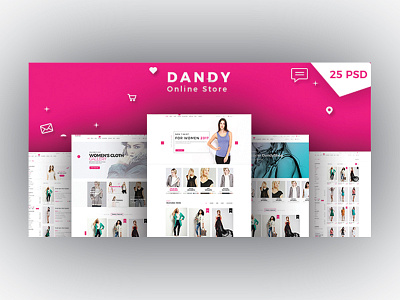 Download Ecommerce Psd Template Designs Themes Templates And Downloadable Graphic Elements On Dribbble PSD Mockup Templates