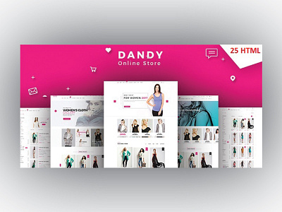 DANDY - Multi-Purpose eCommerce HTML Template ecommerce fashion html template lifestyle lifestyle store online shop online store responsive retail shop shopping store