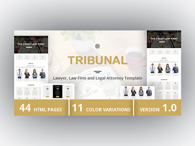 TRIBUNAL - Lawyer, Law Firm and Legal Attorney Template