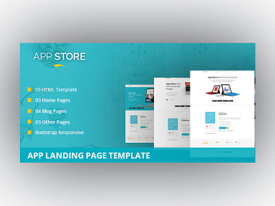 App Store - App Landing Page Template app app landing app landing page app showcase app template apps bootstrap landing page mobile app mobile app landing mobile app landing page onepage template