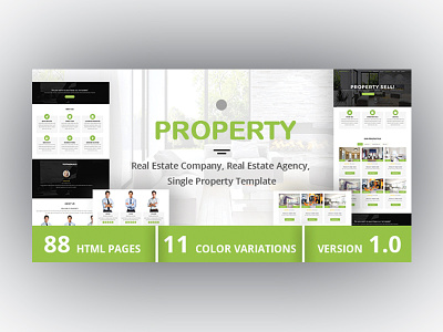 PROPERTY - Real Estate Company, Real Estate Agency Template
