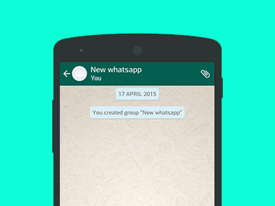 The All New Whatsapp animation design flat fun gif layout material motion new ui ux whatsapp