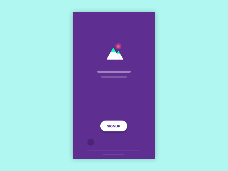 Material Signup Interaction android animation app floating form interaction material motion onboarding signup ui ux