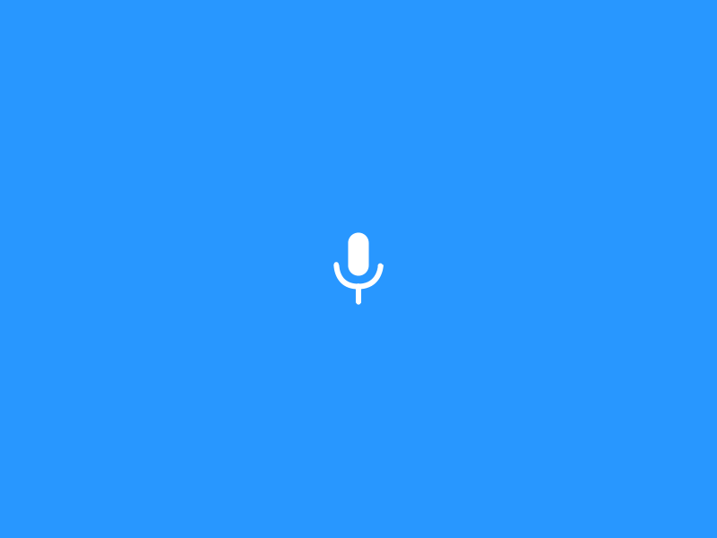Mic icon animation android animation app icon interaction loader material motion simple ui ux voice