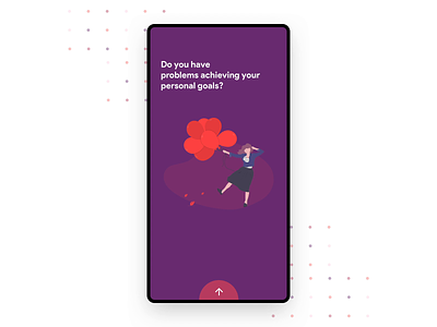 Goal Achiever App Onboarding aftereffects android animation app onboarding bold cards colorful design goal interaction material material design motion principle ripples simple slide out swipe ui ux