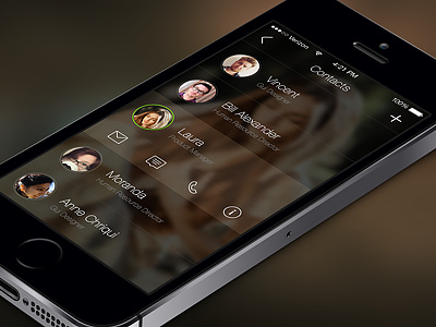 Contacts UI app contacts friends ios list phone photo ui