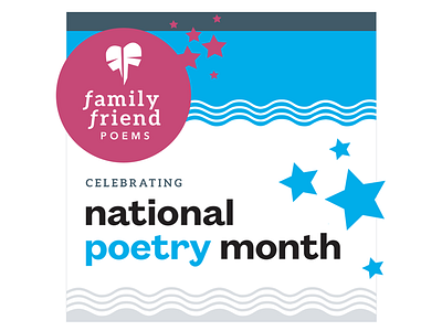 Celebrating Poetry Month! branding graphics poetry promotion social media stars waves