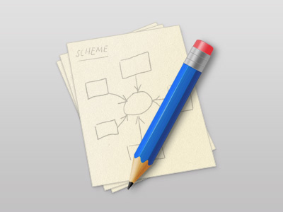 Pencil application icon blue icon pencil