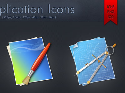 Application Icons 512 blueprint brush compasses free pencil