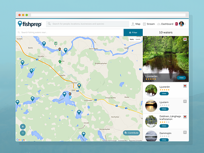 Fishprep Map angler community fishing fishprep information network map social social media startup web website