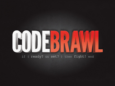Codebrawl logo redesign 3d codebrawl letters logo