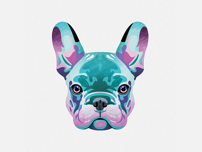 Acid Frenchie frenchie vector