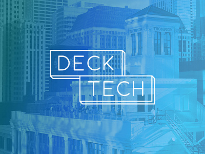 Deck Tech Branding brand chicago ecommerce event identity minimal party tech