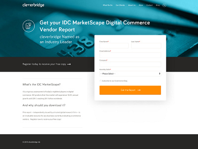 cleverbridge Landing Page b2b business conversion conversion rate ecommerce form landing page ux web design