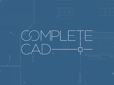 Complete Cad blueprint branding cad identity logo