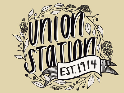 Union Station KC Illustration kansas city kc procreate procreate art procreateapp typography union station