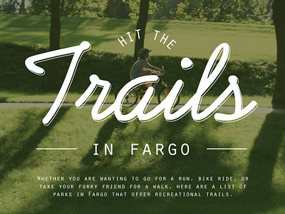 Trails fargo fitness layout magazine north dakota script trails type