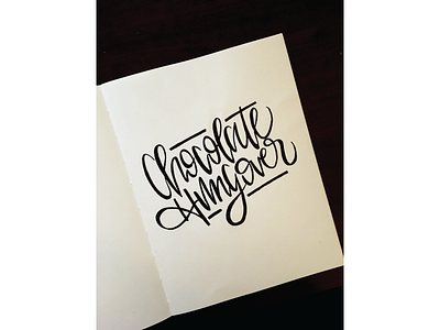 Chocolate Hungover handlettering valentines valentines day