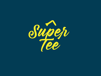 Supertee Logo graphic design handlettering illustration logo typography vector