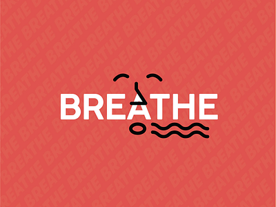 Inhale Exhale exhale inhale mental health typography