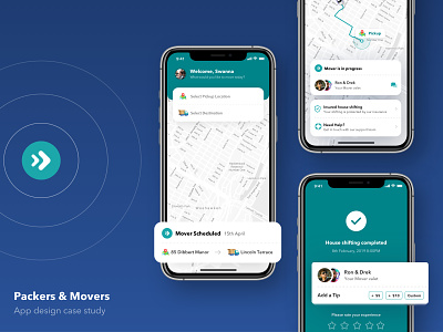 Movers - House shifting app design | Case Study