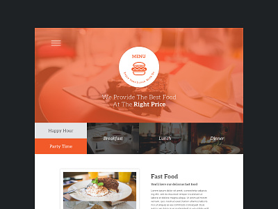 menu one page psd freebie categories drinks feedback flat food free psd restaurant subscribe newsletter ui ux web design