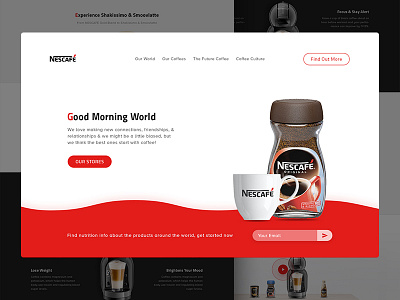 NESCAFÉ home page redesign