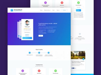 Landing page Ihmeveikko.fi