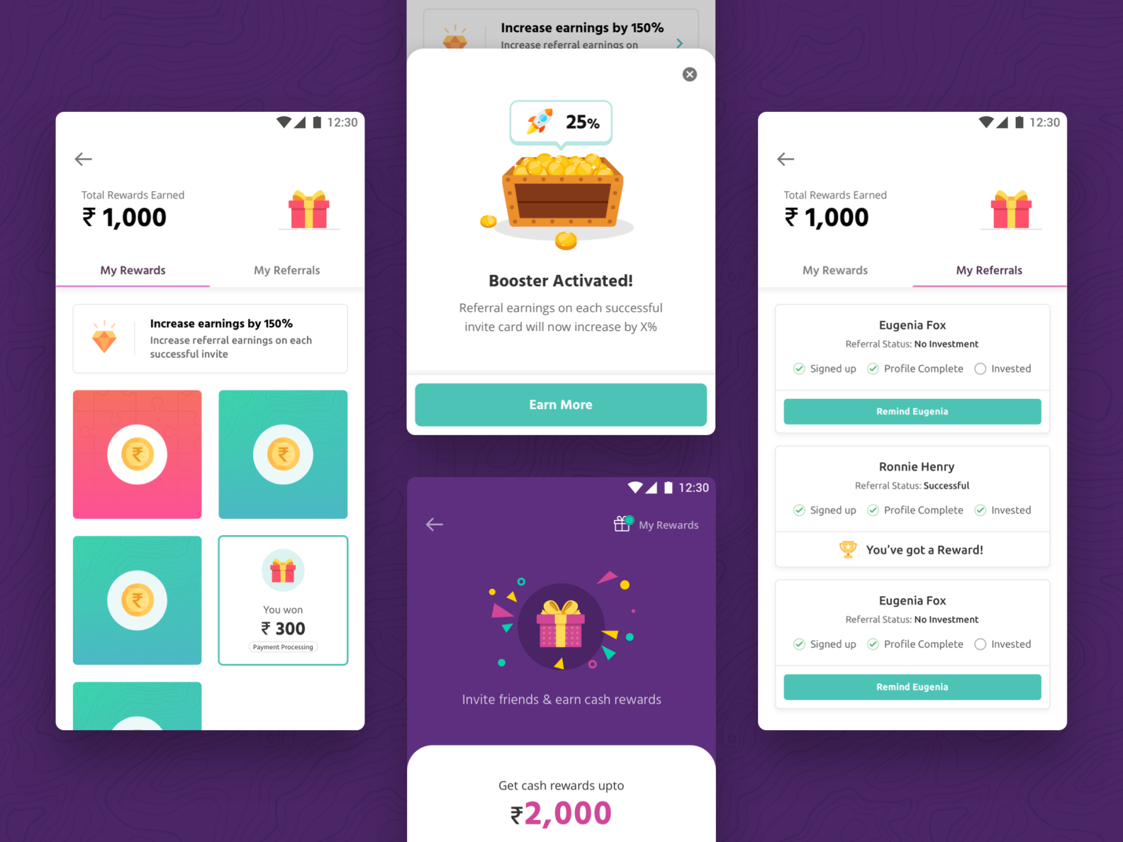 Refer & Earn Program-Piggy by Mushfiq 🔥 on Dribbble