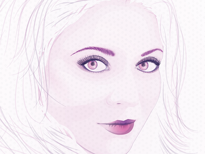Monochrome Portrait beautiful eyes face girl monochrome pink portrait purple