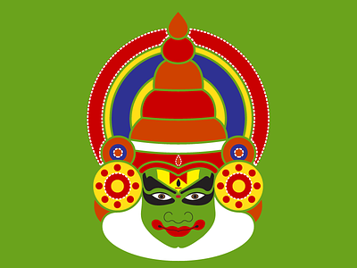Kathakali Dancer's Face classical dance face india kathak kathakali kerala mask traditional