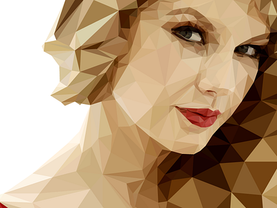 Another low poly portrait face illustration low ploy portrait vector