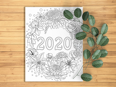 Coloring Calendar 2020