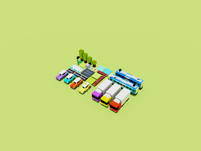 Crossy Road Racing Game Assets