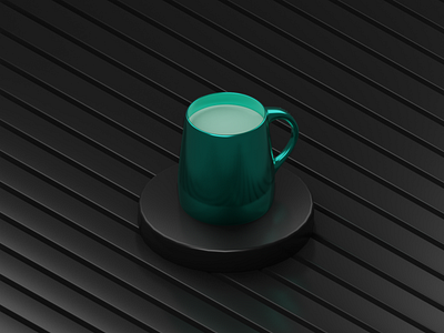 Dark Metalic Mug Design