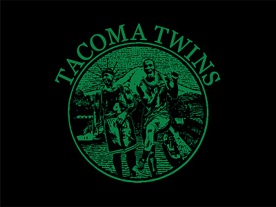 Tacoma Twin basketball boston boston celtics green illustration nba tacoma twins vector washington