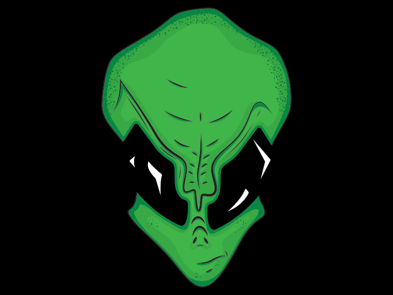 7 Minute Martians Illustration alien extraterrestrial green illustration logo martians vector
