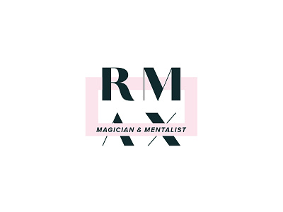 Logomark for a Magician bold brand clean identity logo logomark magician minimal pink